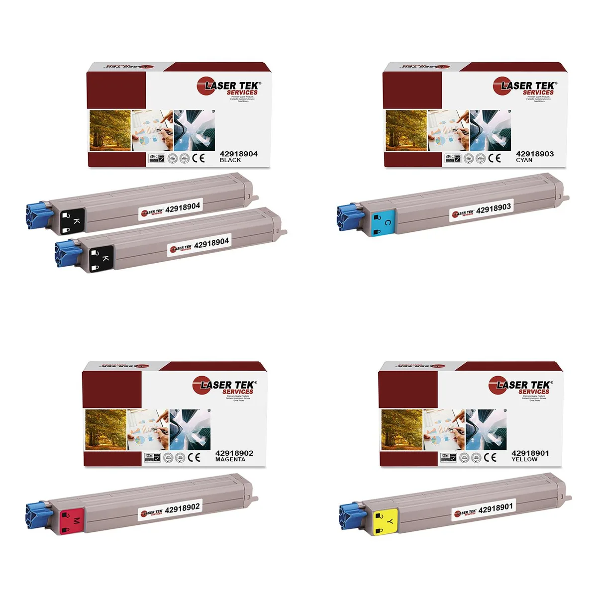 Laser Tek Services Laser Tek Services C9600 Compatible Toner Cartridge 5PK — product photo