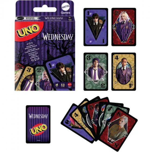 Mattel Mattel UNO Wednesday Card Game JHB18 112 Cards — product photo