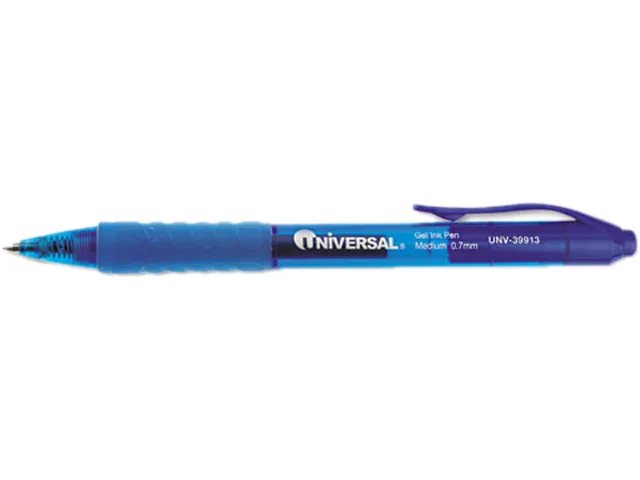 Universal Business Supply Universal Business Supply UNV39913 Gel Rollerball Pen Blue Medium 0.7 mm Dozen — product photo