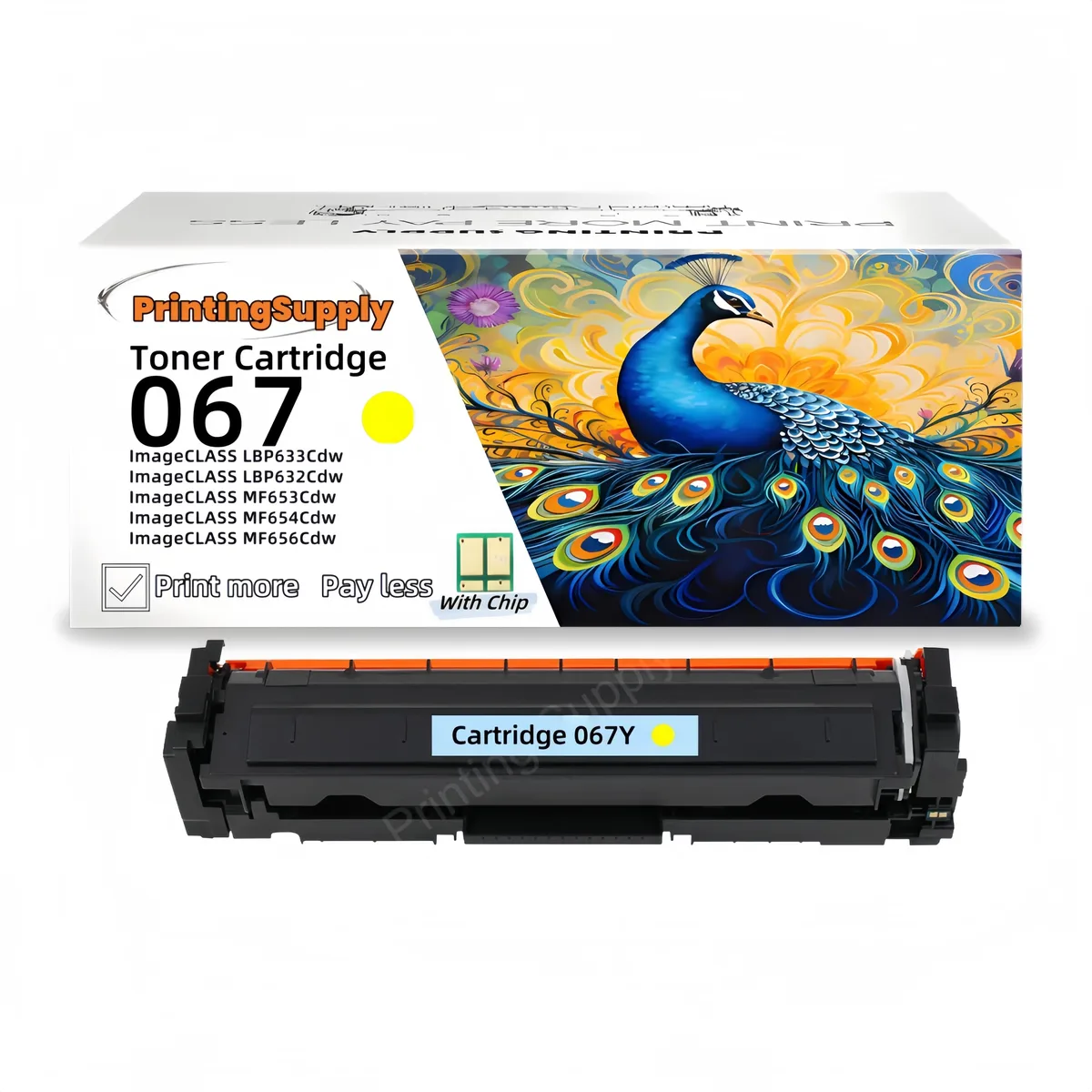 Aster Graphics Inc Aster Graphics Inc 067 Yellow Toner Cartridge (with Chip) — product photo