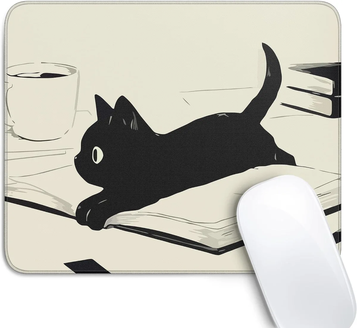 BAOFENG BAOFENG Cute Black Cat Mouse Pad 10.2 x 8.3 in — product photo