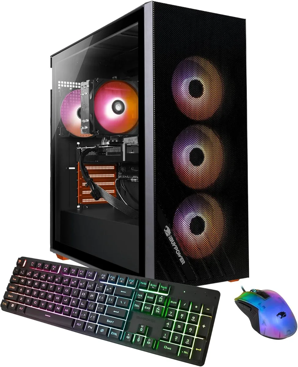 iBUYPOWER iBUYPOWER SCA7N4603 Gaming PC Ryzen 7 5700 RTX 4060 16GB DDR4 500GB NVMe — product photo