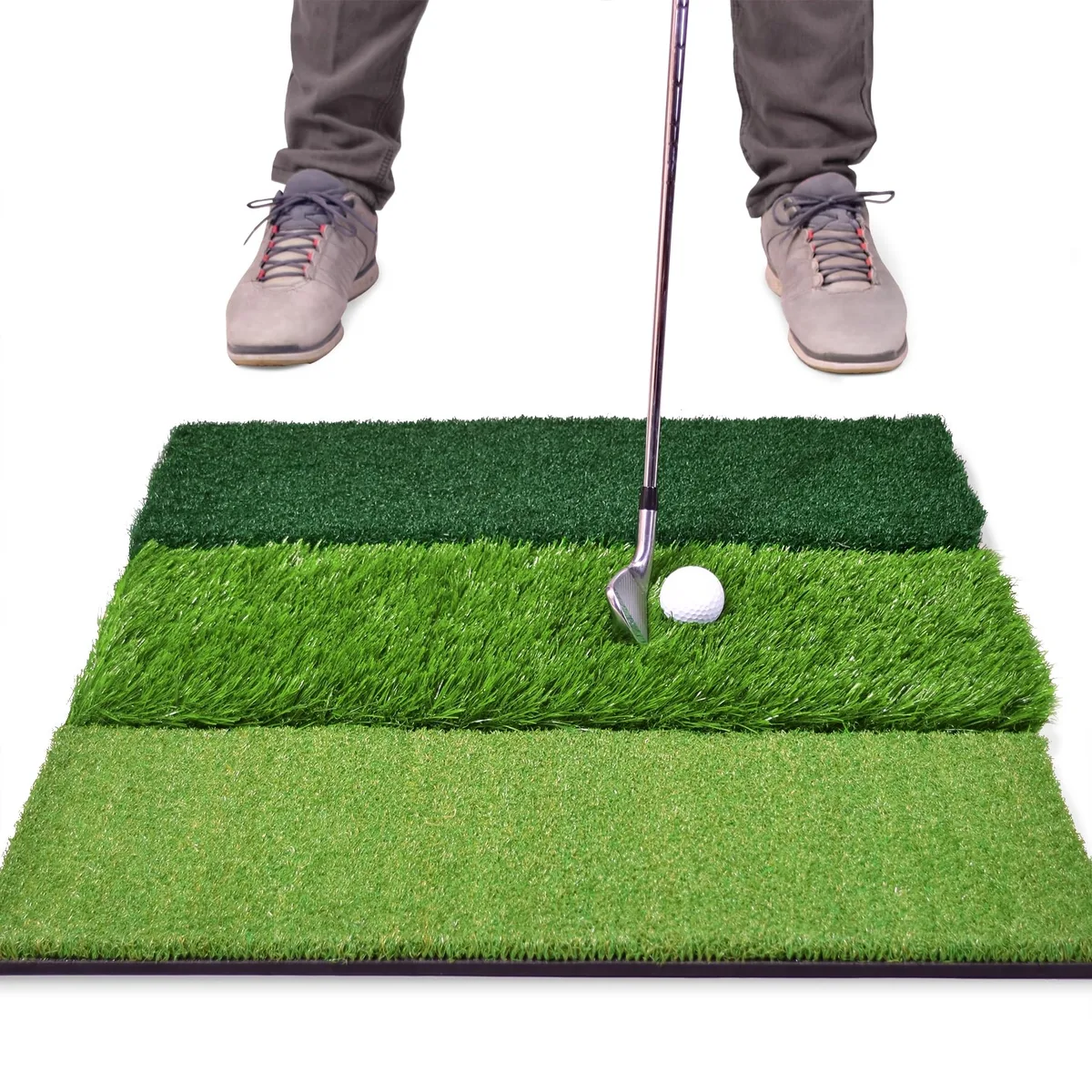 GoSports Tri-Turf XL Golf Hitting Mat 24x24 in — product photo