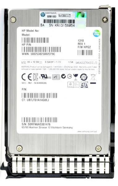 HP HP 718192-B21 800GB 2.5" SATA enterprise SSD — product photo