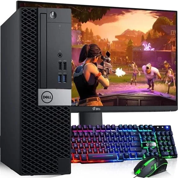 DELL DELL 3070 SFF i5-8500 16GB 256GB GT 1030 22" desktop PC — product photo