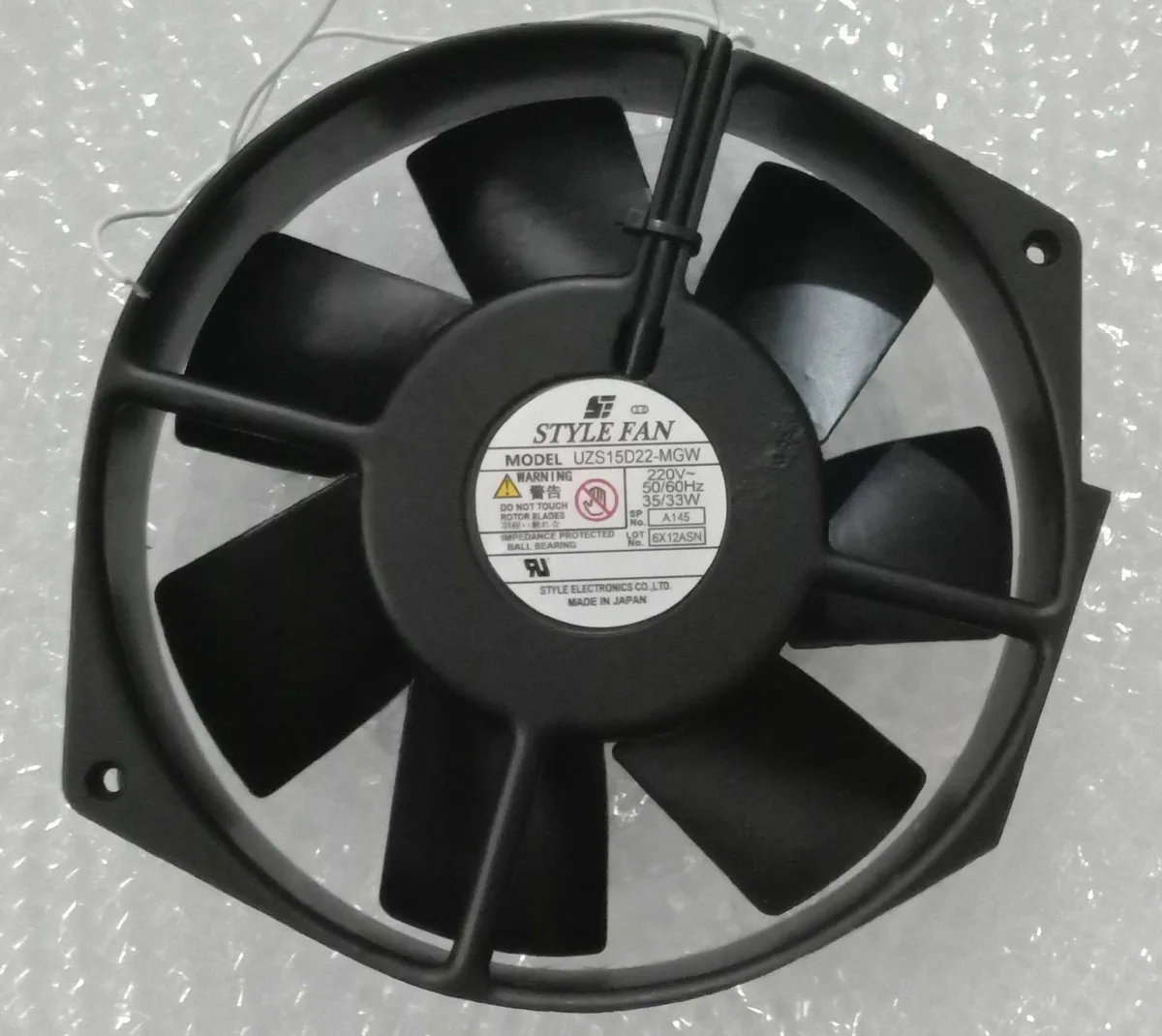 SXDOOL SXDOOL UZS15D22-MGW 220V 172x150x38 all-metal case fan — product photo
