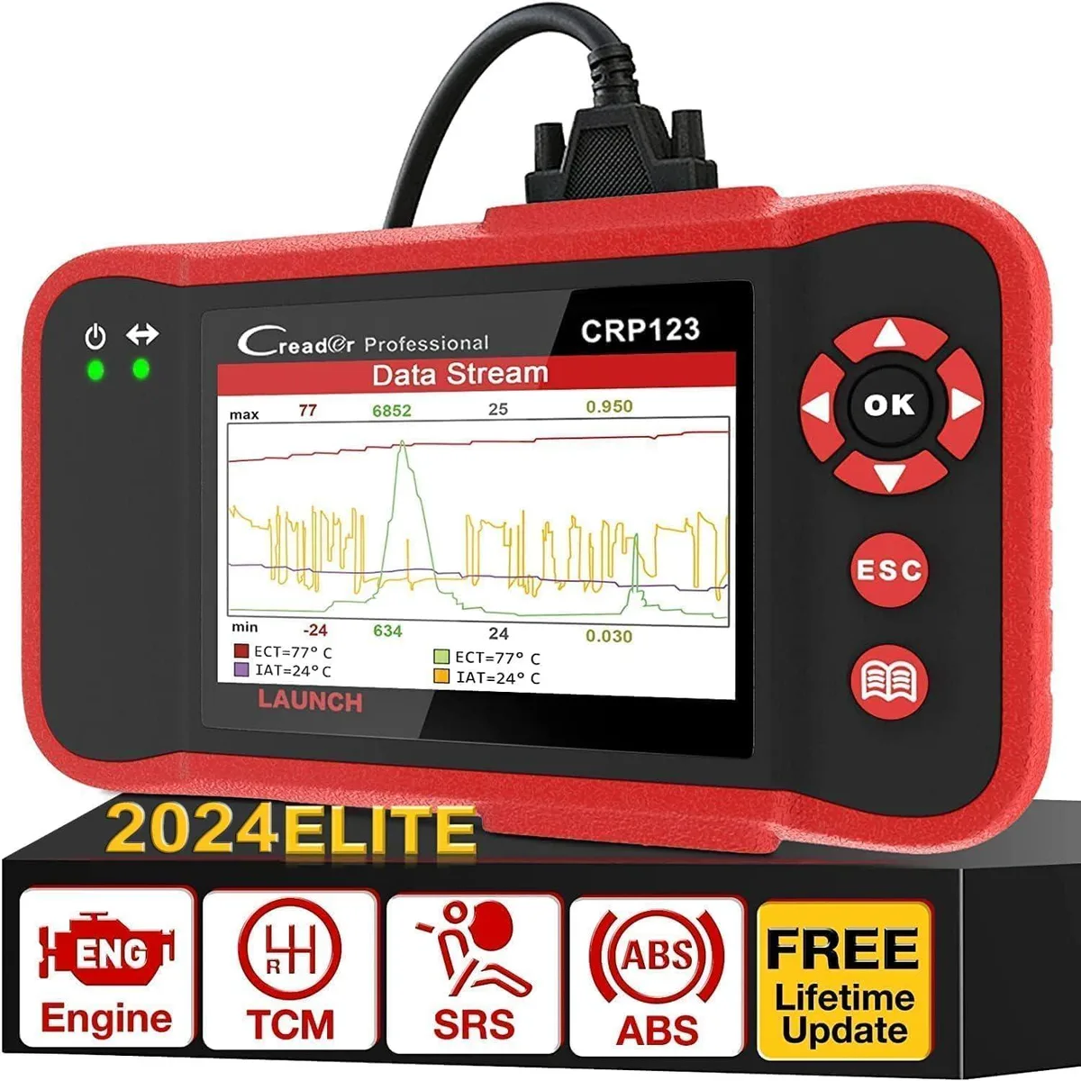 TAURKENAM TAURKENAM LAUNCH CRP123 OBD2 Scanner 2024 car electronics accessory — product photo