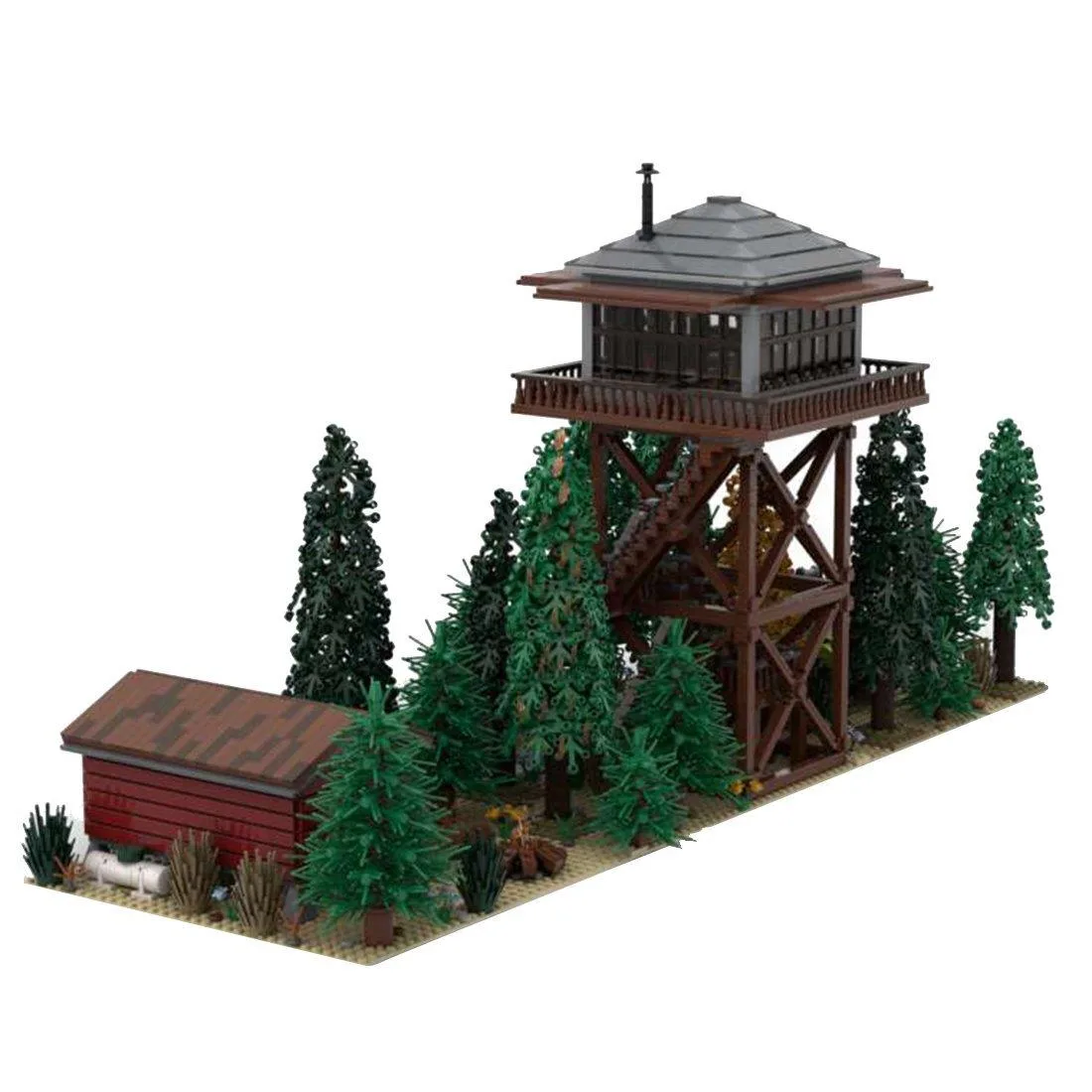 ZITIANYOUBUILD ZITIANYOUBUILD MOC-81201 Fire Observation Tower 3957 Parts Educational Building Set — product photo
