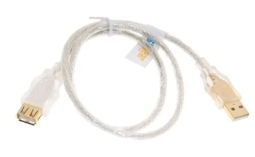 USBGear USBGear USBG-06AAC USB 2.0 A to A Extension Cable 27-inch Clear — product photo
