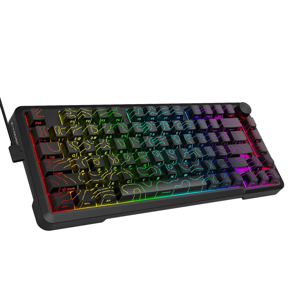  Redragon Z-82 Wired Mechanical Gaming Keyboard 75% Gasket RGB Red Switches Black — product photo