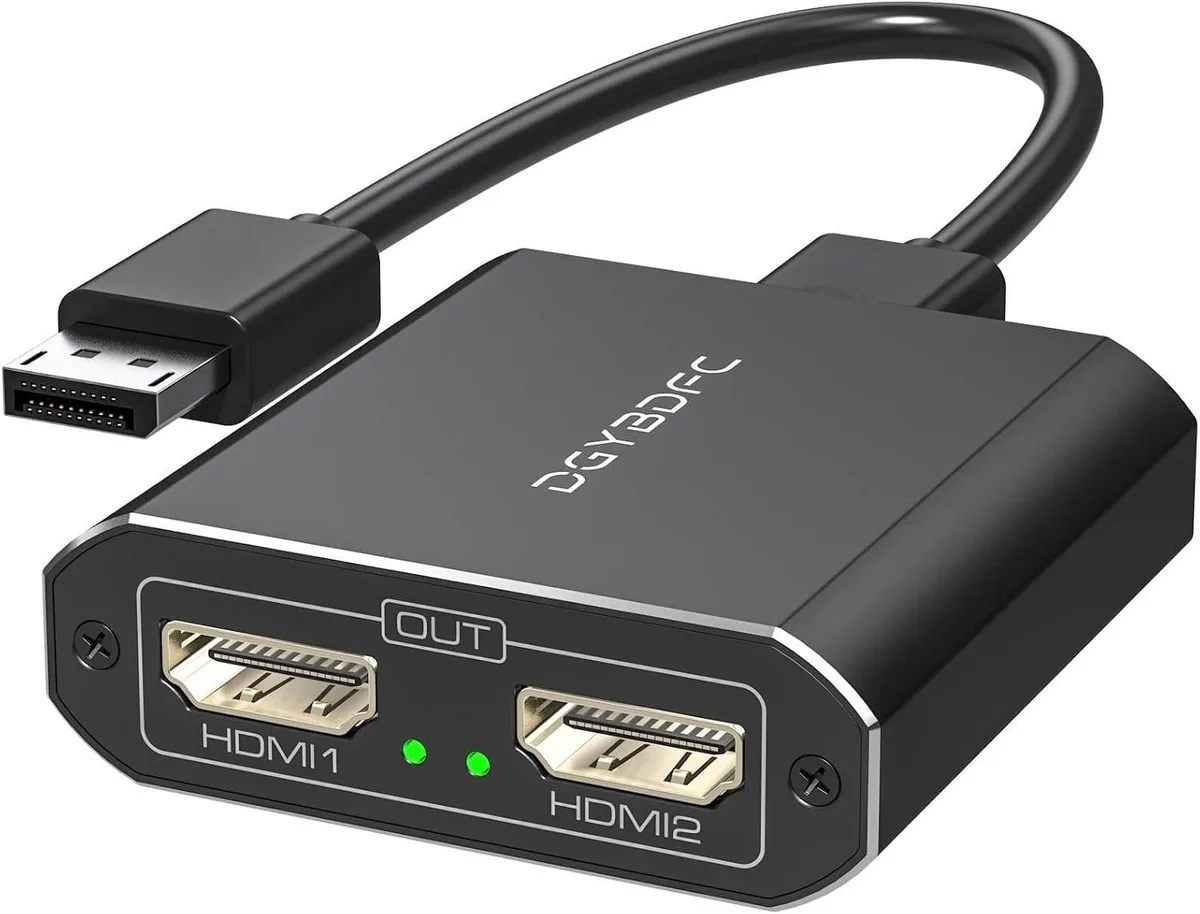MCHOSE MCHOSE DisplayPort to Dual HDMI Adapter 4K 60Hz DP 1.4 Splitter — product photo