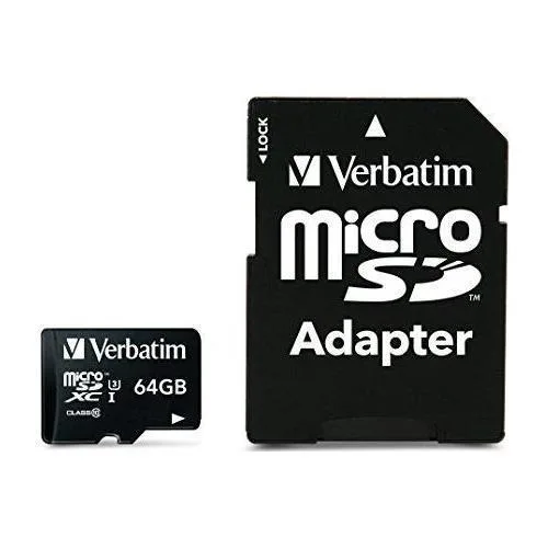 VERBATIM Verbatim 47042 microSDXC 64GB U3 V30 90MB/s memory card — product photo