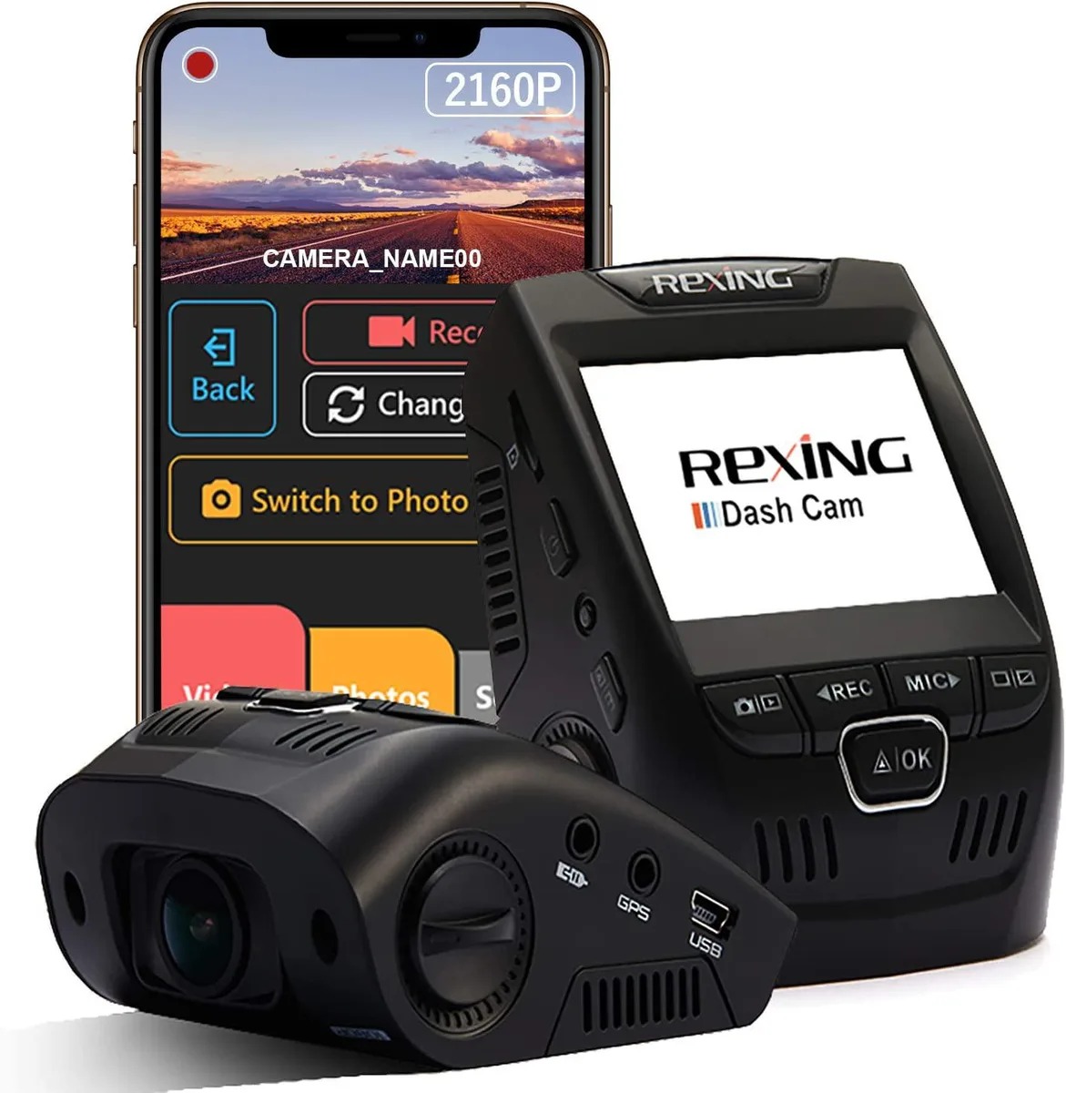 DIVI DIVI 4K Dash Cam 2.4" LCD 170° Wi-Fi Supercapacitor 256GB — product photo