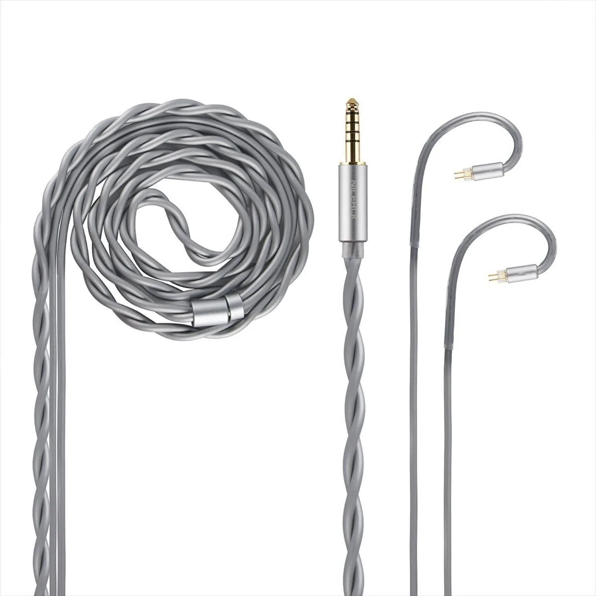 LORDWORLD LORDWORLD 0.78mm 2Pin to 4.4mm Balanced IEM Upgrade Cable Grey — product photo