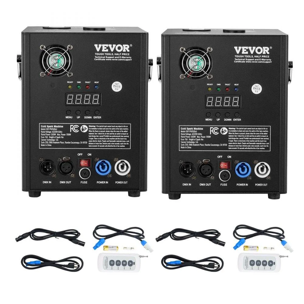 VEVOR VEVOR BJY-PHJ500u1 2 Pack 500W Cold Spark Machine specialty appliance — product photo