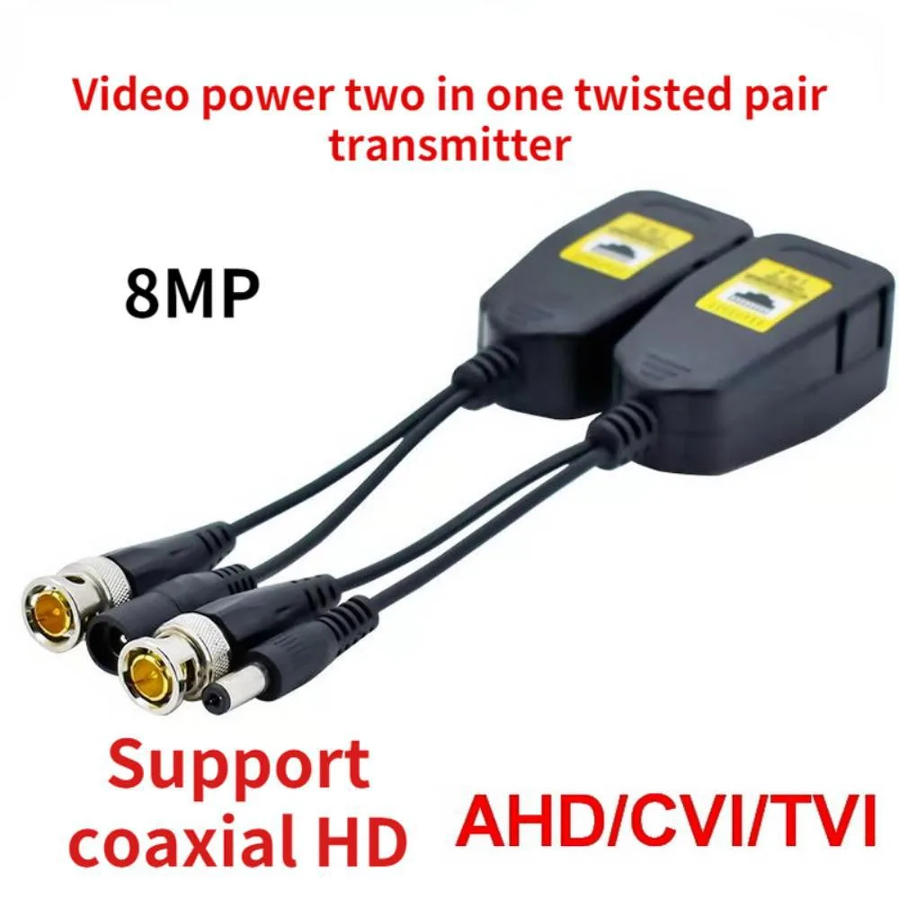 Ruth's sister Ruth's sister BNC to RJ45 passive video power audio balun pair international power cord — product photo