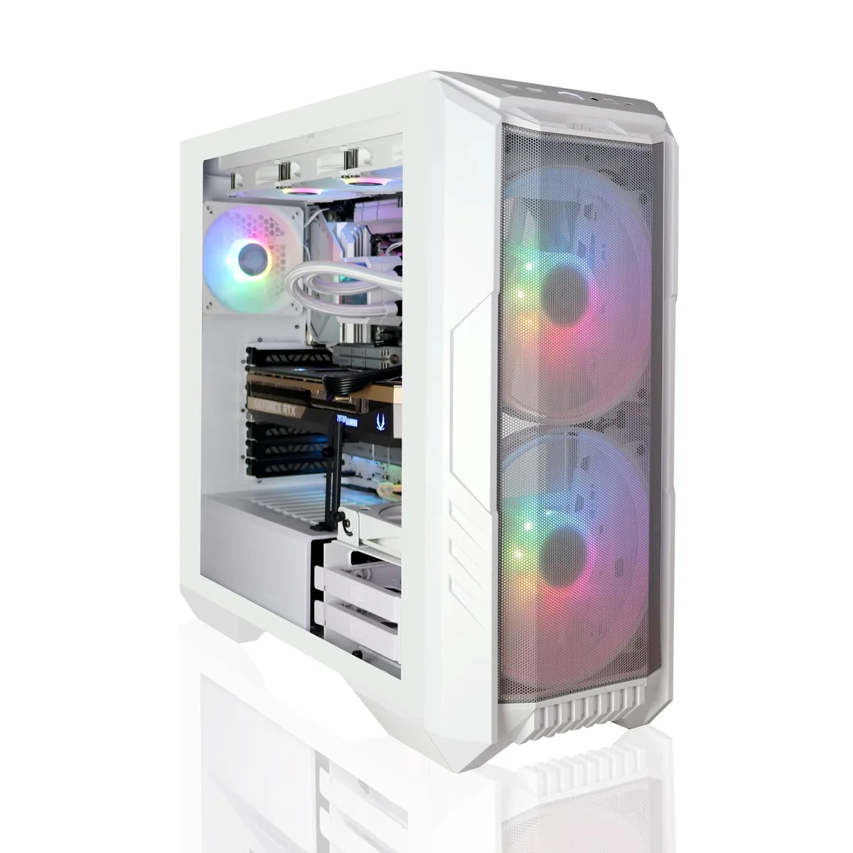 AVGPC AVGPC FrostFire Workstation Ryzen 9 9950X Radeon AI Pro R9700 64GB 2TB — product photo