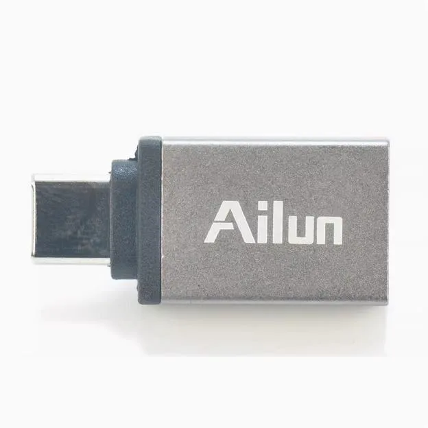 Enfain Enfain USB-C to USB-A 3.0 adapter Silver 3-pack — product photo