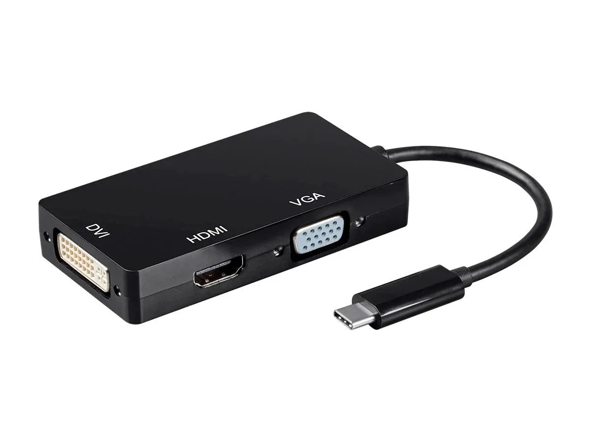 Monoprice Inc. Monoprice 121607 USB-C to 4K HDMI, DVI, VGA adapter — product photo