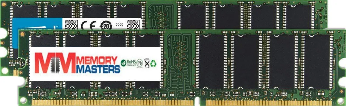 Simmtec, Inc Simmtec, Inc 2GB Kit (2 x 1GB) DDR PC3200 Desktop RAM — product photo