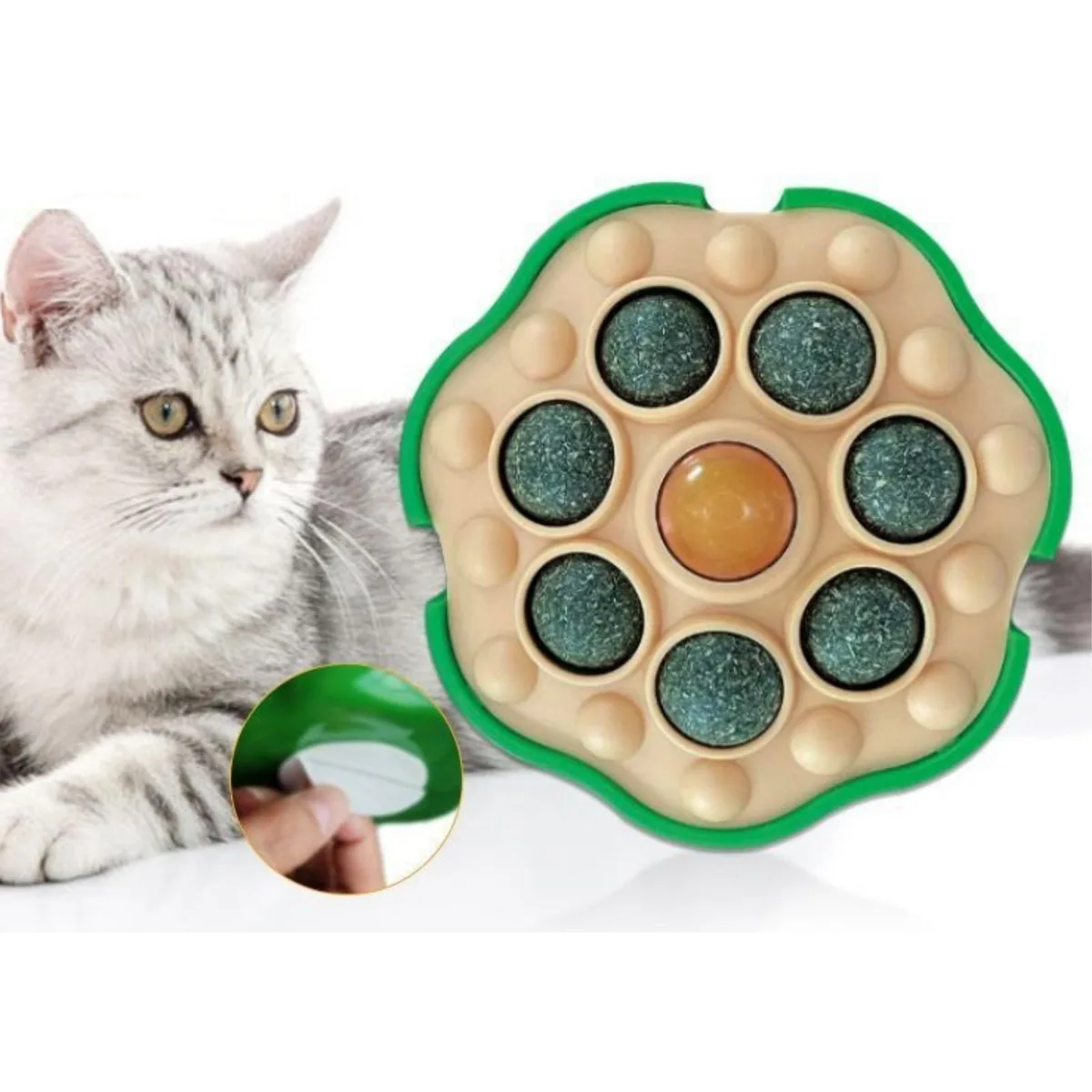 3MNSCD 3MNSCD Interactive Catnip Treat Puzzle Toy 10.5cm — product photo