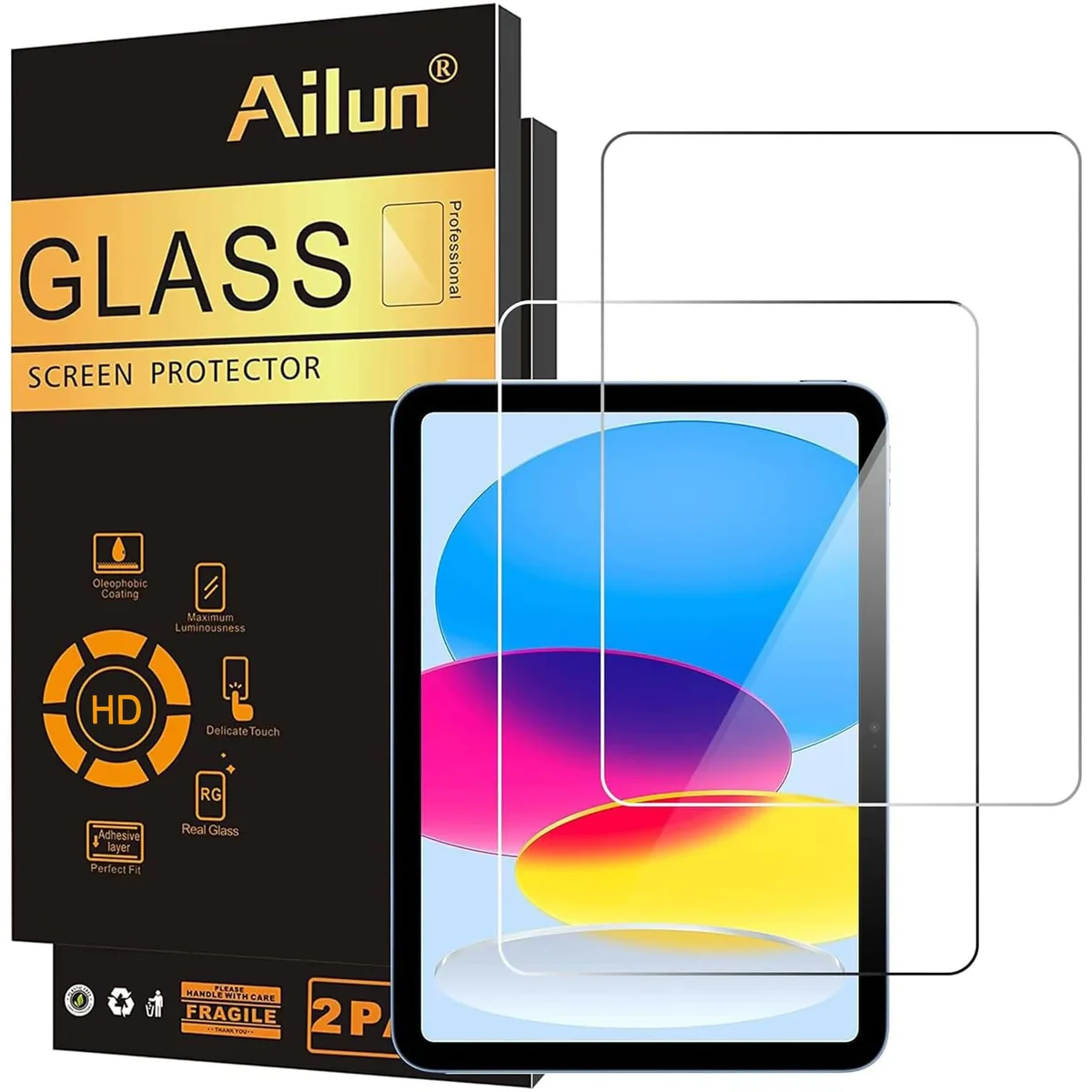  Ailun 2 Pack Screen Protector iPad 11th A16 2025 11" / 10th Gen 2022 10.9 — product photo
