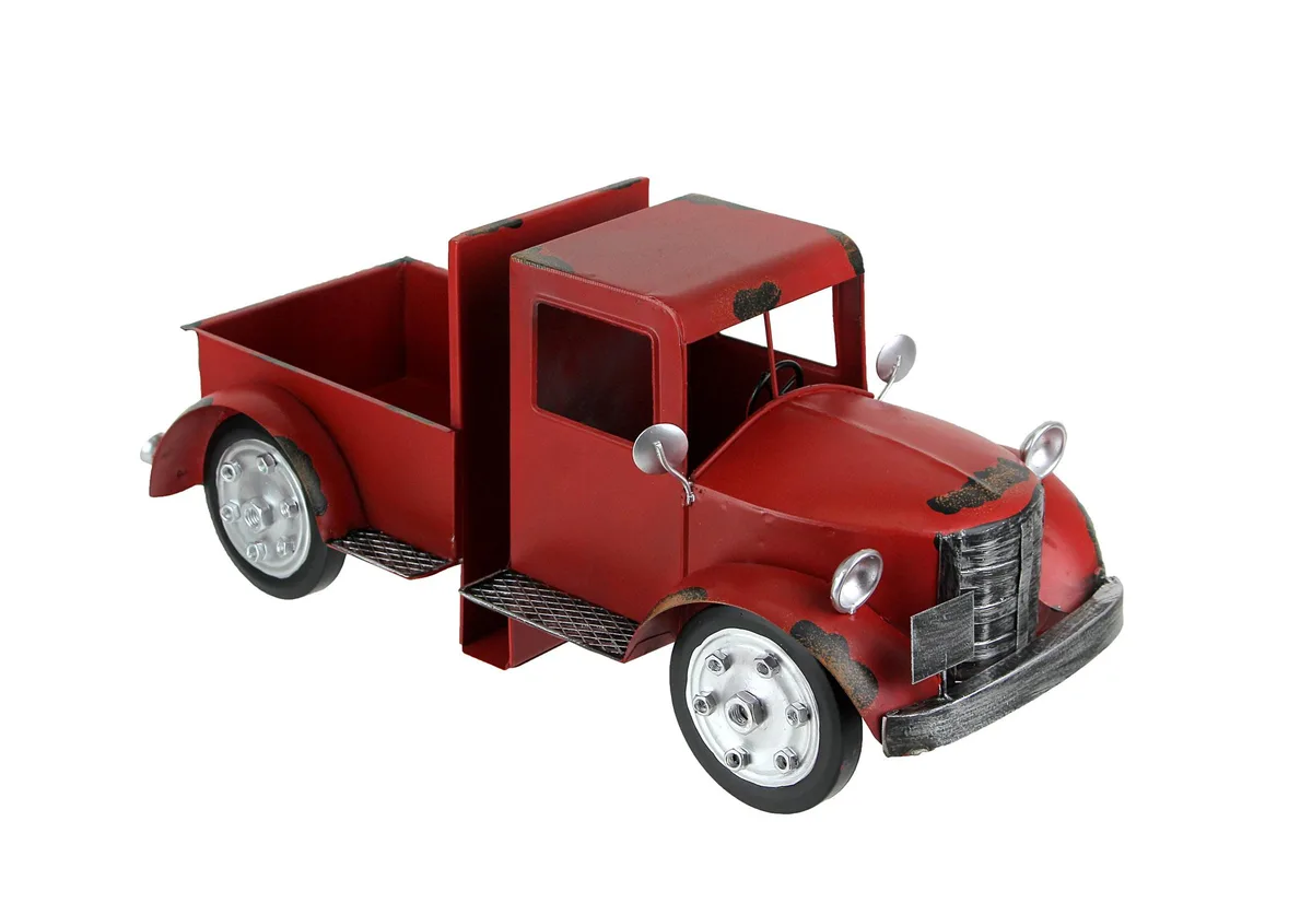 SPECIAL T IMPORTS SPECIAL T IMPORTS Pickup Truck Bookends Set of 2 Weathered Red Metal 6.75 Inch — product photo