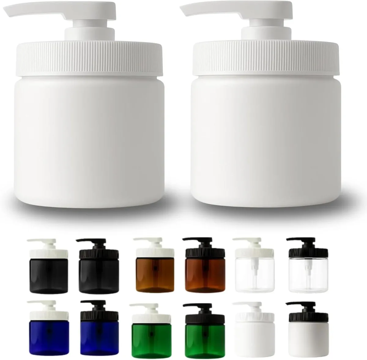 Vandue Corporation Vandue Corporation Royal Massage 16oz Pump Jar White/White 2pk — product photo