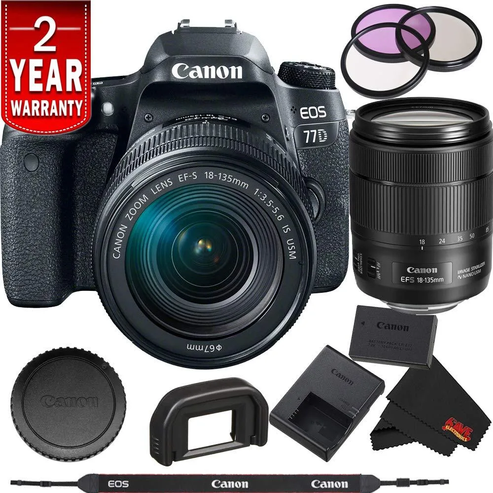 Canon International Canon EOS 77D 18-135mm Lens Kit — product photo
