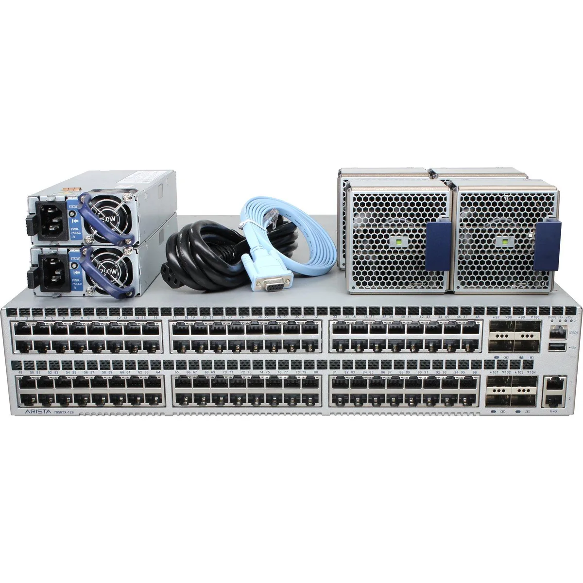 Arista Networks, Inc. Arista Networks DCS-7050TX-128-R network switch 96×10GbE RJ45 8×40GbE QSFP+ rear-to-front airflow — product photo