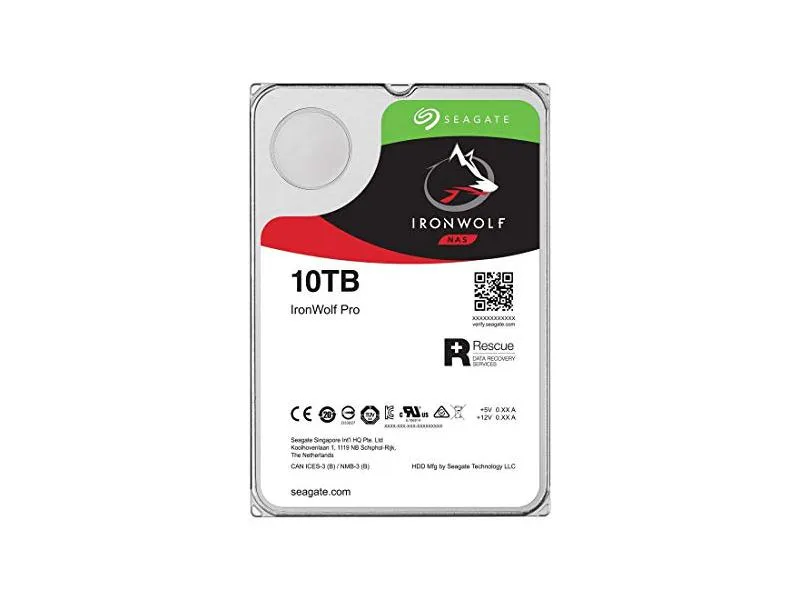 Seagate Seagate IronWolf ST10000NE0008 10 TB 3.5" 7200 rpm 256 MB internal hard drive — product photo