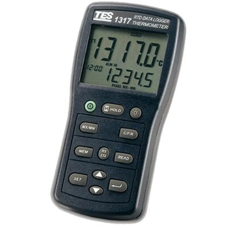 TES Electrical Electronic Corp. TES Electrical Electronic Corp. 1317 Digital RTD Thermometer with probe — product photo