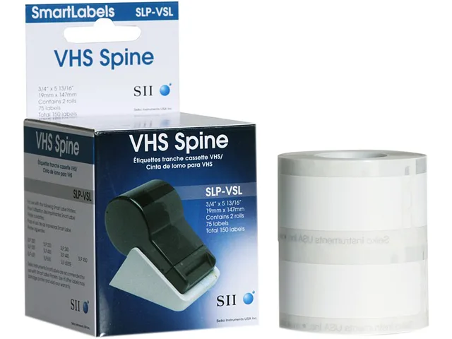 Seiko Instruments Seiko Instruments SLP-VSL Spine Label 5.81" x .75" 75 White — product photo