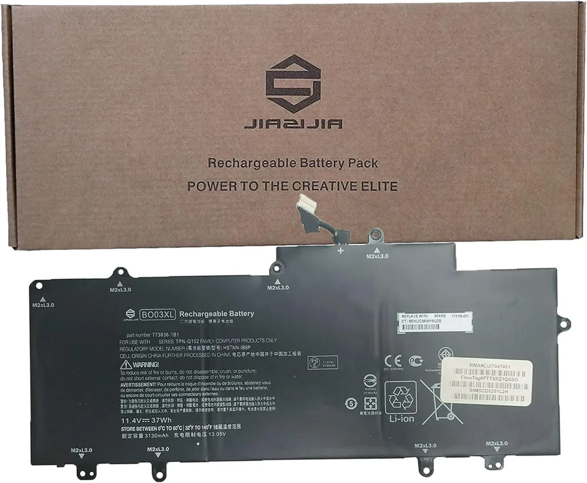 NShi NShi BO03XL laptop battery 11.4V 37Wh 3130mAh — product photo