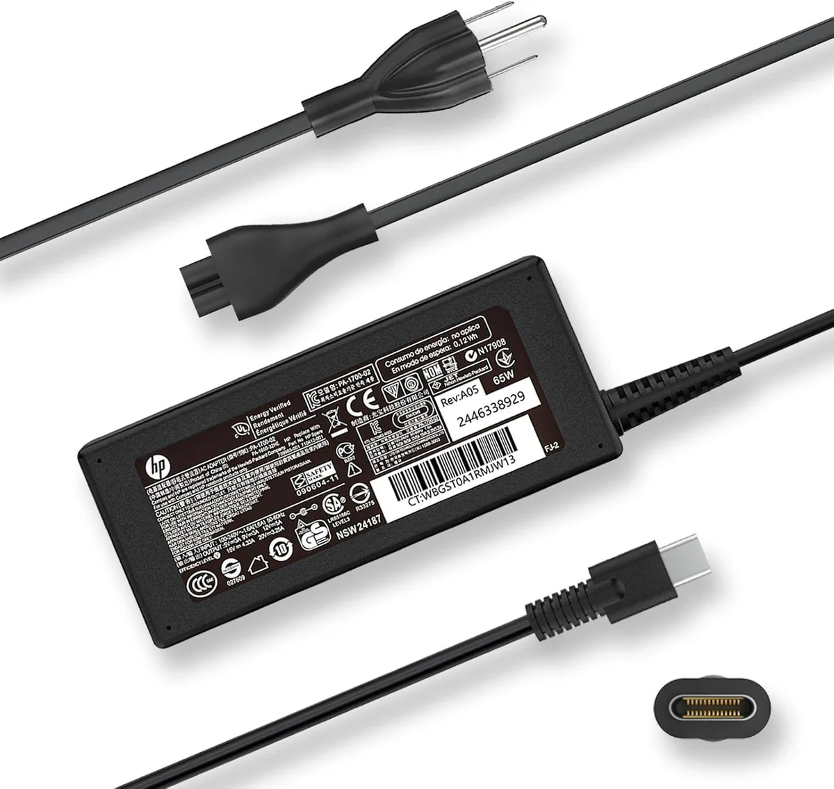 Vinabty Vinabty 65W USB-C AC Adapter with Cord — product photo