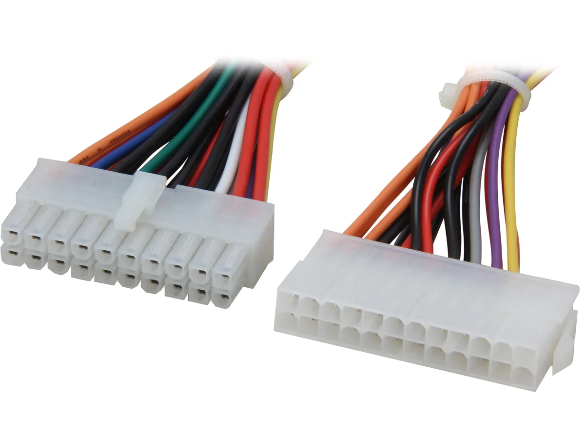 Nippon Labs Nippon Labs POW-10206 6" 20 pin female to 24 pin male ATX internal power cable — product photo