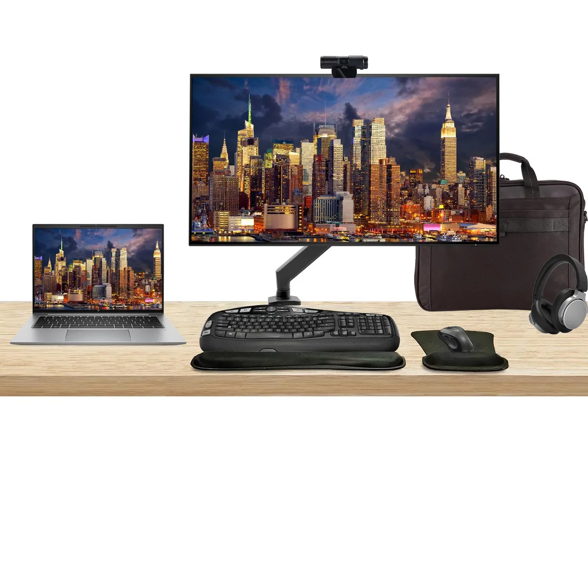 HP HP ZBook Firefly G10 14" Touchscreen i7 16GB 512GB Bundle with Z32k 32" 4K Monitor — product photo