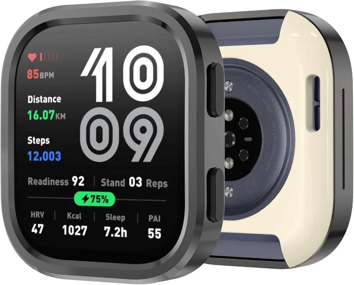 ETEIZU ETEIZU Metal Protector Case for Amazfit Bip 6 46mm Dark Gray — product photo