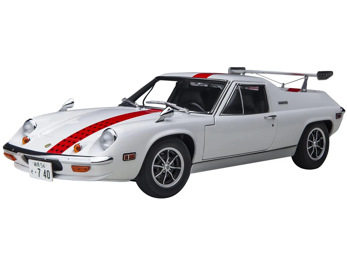 Autoart Autoart Lotus Europa Special White Red Stripe "The Circuit Wolf" 1/18 hobby collectible — product photo