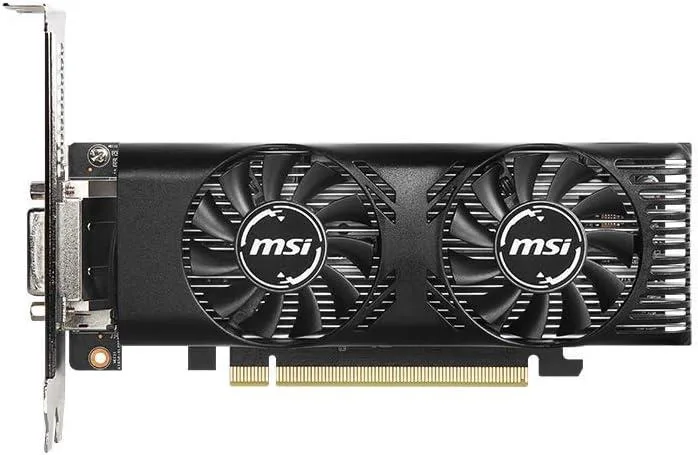 MSI MSI GeForce GTX 1650 OC Low Profile 4GB GDDR5 graphics card — product photo