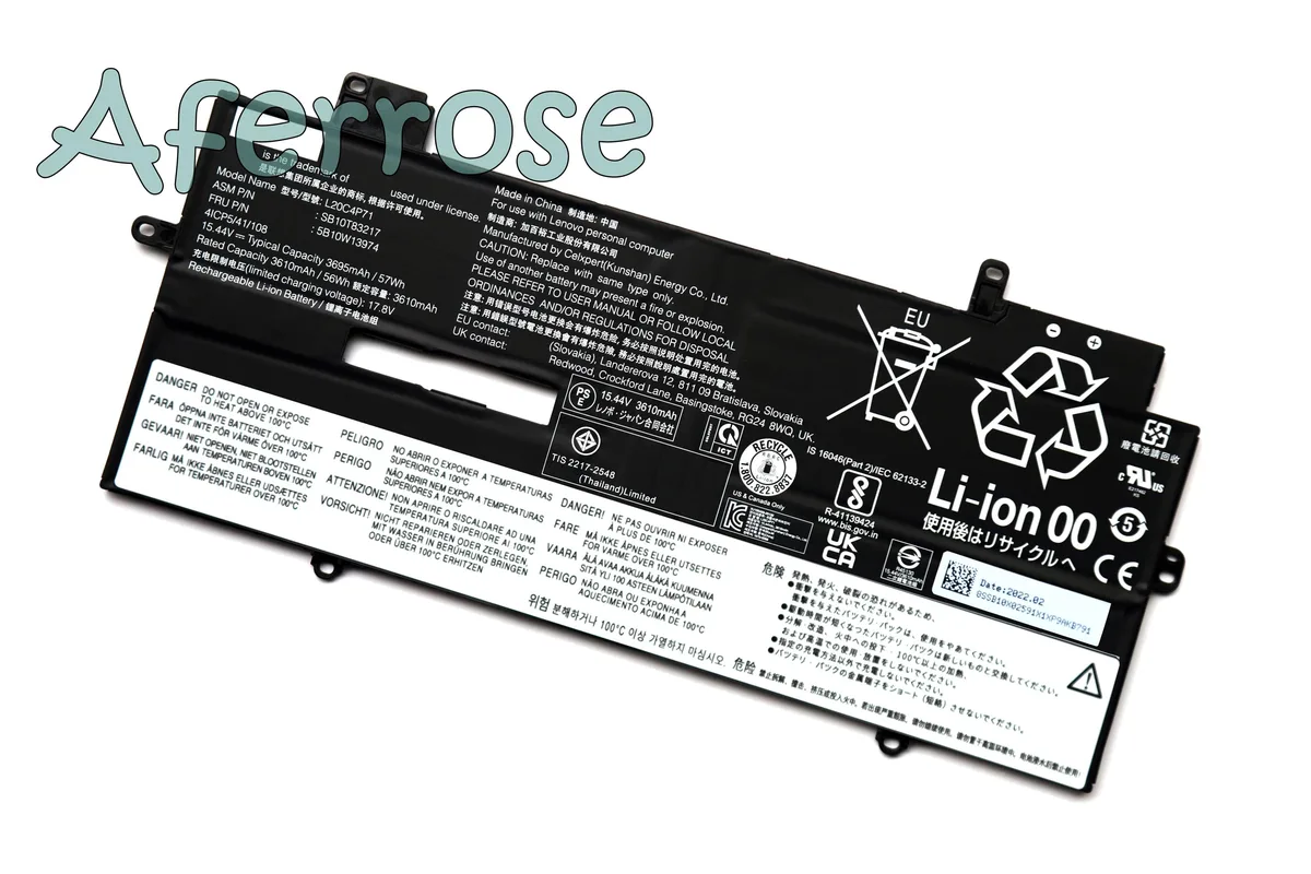 GOLDIX GOLDIX L20C4P71 L20D4P71 L20M4P71 L20L4P71 laptop battery 57Wh 15.44V ThinkPad X1 Carbon Gen 9 2021 — product photo