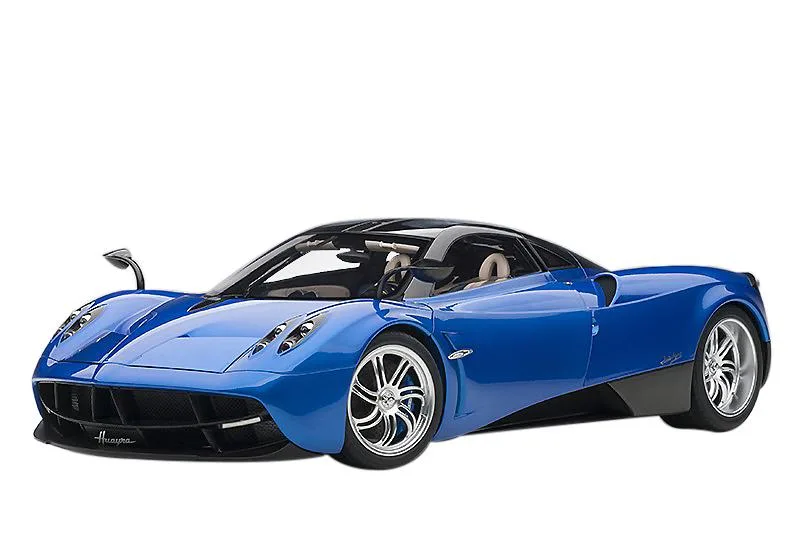 Autoart Autoart Pagani Huayra Metallic Blue Black Top Silver Wheels 1/12 hobby collectible — product photo