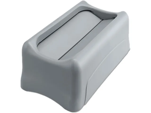 Rubbermaid Commercial Rubbermaid Commercial RCP 2673-60 GRA Swing Lid Gray cleaning — product photo