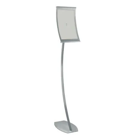 Azar Displays Azar Displays 300887 8.5"W x 14"H Curved Metal Frame Floor Stand — product photo