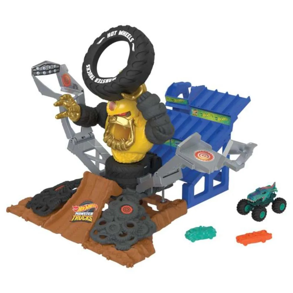Mattel Mattel Hot Wheels Monster Trucks Arena Smashers Mega-Wrex vs Crushzilla game — product photo