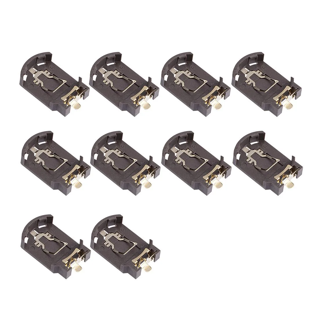 Unique-Bargains Unique-Bargains CR2032 Horizontal Battery Holder Brown 10 Pcs — product photo