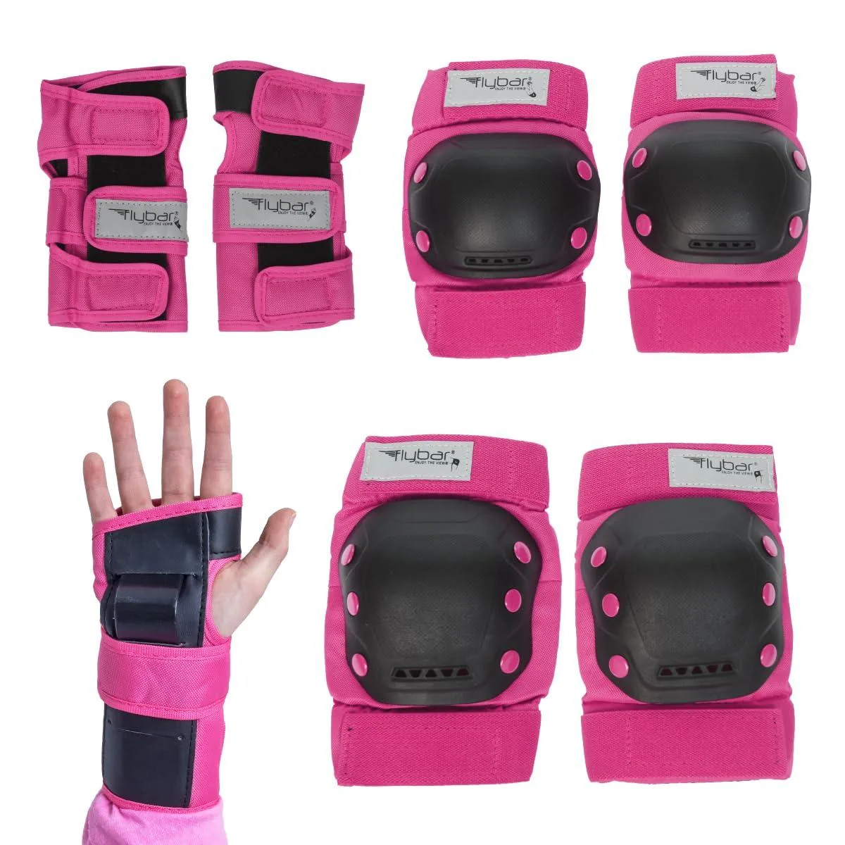  Flybar FGL-0006 Skateboard Protective Gear Pink Large — product photo