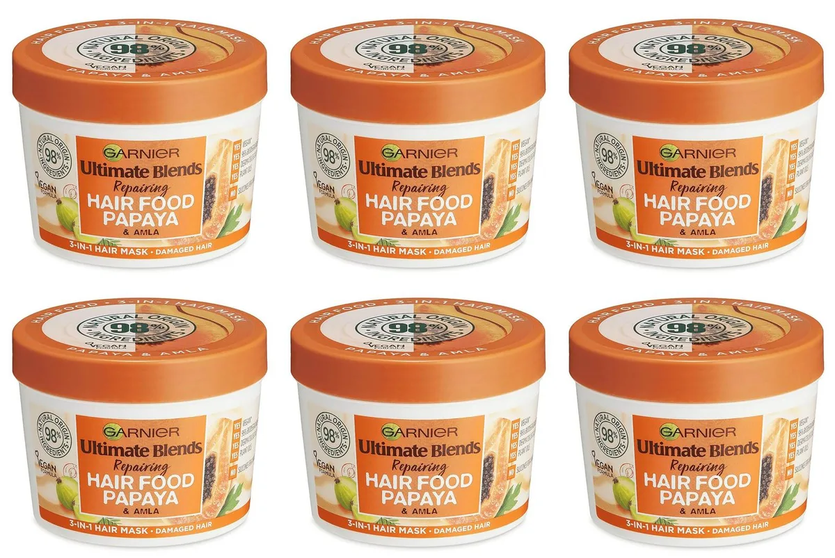 Garnier Garnier Hair Food Papaya 3-in-1 13.19 Fl Oz 6-pack skin care — product photo