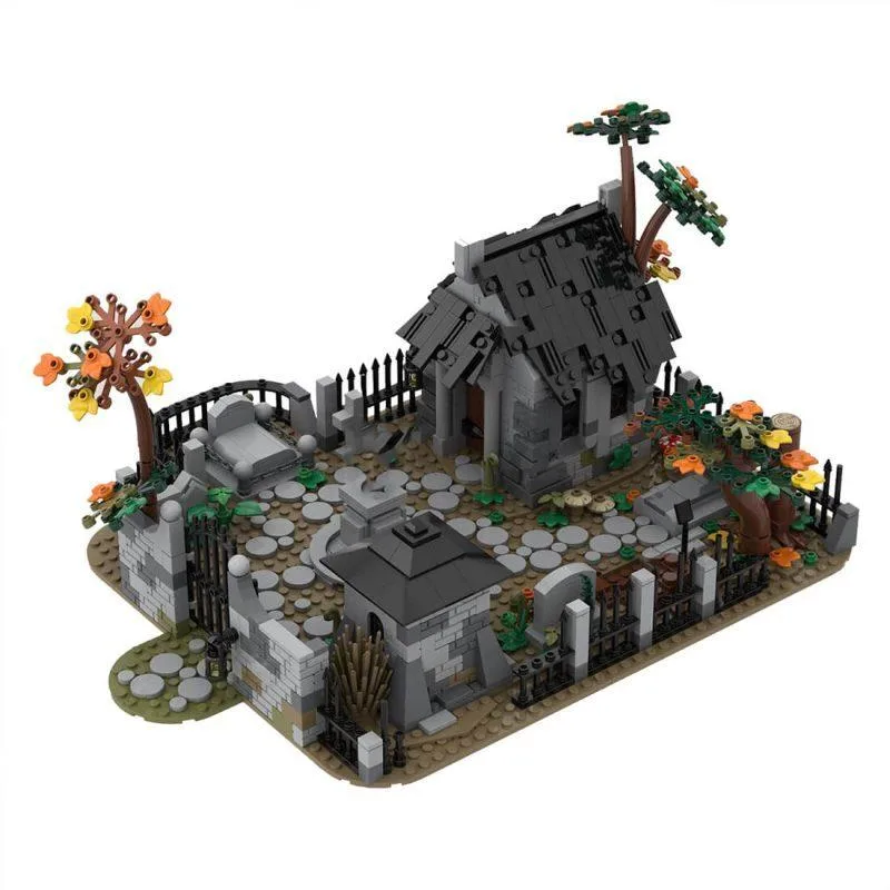 ZITIANYOUBUILD ZITIANYOUBUILD MOC-82593 Medieval Graveyard Shop 1194 Parts — product photo