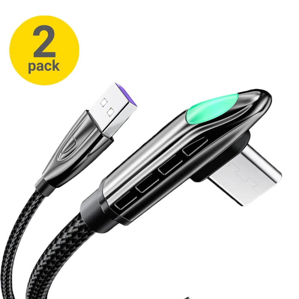 Jansicotek Jansicotek Essager FXL66W 66W USB-C Right-Angle Cable 3.3ft 2-Pack — product photo